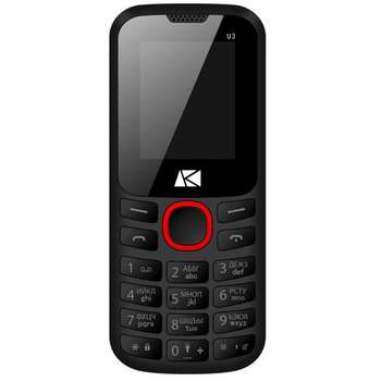 Сотовый телефон ARK Мобильный телефон  U3 черный/красный моноблок 2Sim 2.4" 240x320 1.3Mpix BT GSM900/1800 MP3