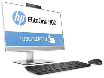 Моноблок HP EliteOne 800 G3 23.8" Full HD i3 7100 /4Gb/500Gb 7.2k/HDG630/DVDRW/Windows 10 Professional 64/GbitEth/WiFi/BT/180W/клавиатура/мышь/Cam/серебристый 1920x1080