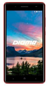 Смартфон Digma Q500 3G HIT 8Gb 1Gb красный моноблок 3G 2Sim 5" 480x854 Android 7.0 5Mpix WiFi GPS GSM900/1800 GSM1900 TouchSc MP3 FM microSD max32Gb