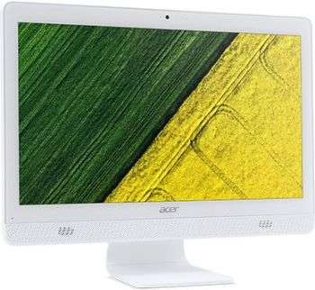 Моноблок Acer Aspire C20-720 19.5" HD+ Cel J3060/4Gb/1Tb/HDG/DVDRW/CR/Free DOS/GbitEth/WiFi/BT/клавиатура/мышь/Cam/белый 1600x900