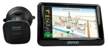 GPS-навигатор LEXAND Навигатор Автомобильный GPS  CD5 HD 5" 800x480 4Gb microSD Bluetooth FM-Transmitter черный Navitel 9 стран