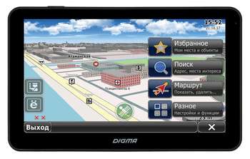 GPS-навигатор Digma Навигатор Автомобильный GPS  ALLDRIVE 707 7" 800x480 4Gb microSD черный CityGuide