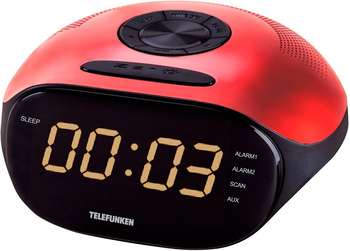 Радиоприемник TELEFUNKEN настольный  TF-1574 красный
