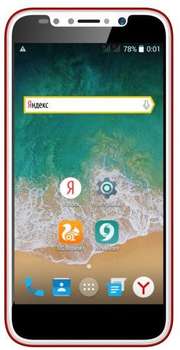 Смартфон ARK Benefit S504 красный моноблок 3G 2Sim 5" 480x854 Android 5.1 5Mpix WiFi BT GPS GSM900/1800 TouchSc MP3
