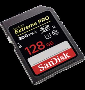Карта памяти SanDisk Extreme Pro SDXC 128GB - 300/MB/s UHS-II SDSDXPK-128G-GN4IN