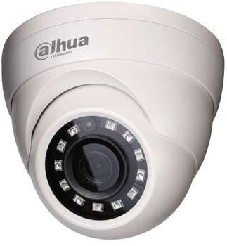 Камера видеонаблюдения DAHUA аналоговая DH-HAC-HDW1200MP-0280B 2.8-2.8мм HD-CVI цв. корп.:белый