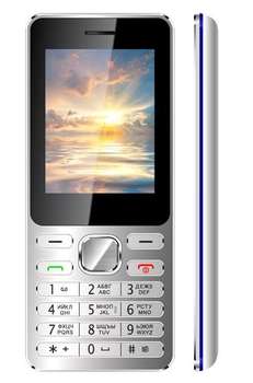 Смартфон VERTEX Мобильный телефон D508 SILVER/BLUE D508SILBL