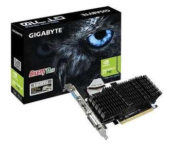 Видеокарта Gigabyte PCIE8 GT710 1GB GDDR3 GV-N710SL-1GL V2.0 GIGABYTE
