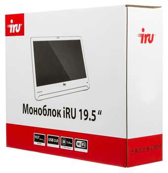 Моноблок iRU Office S1910 19.5" HD+ Cel N3160 /2Gb/500Gb 5.4k/HDG400/CR/Windows 10 Home Single Language 64/GbitEth/WiFi/BT/65W/Cam/черный 1600x900