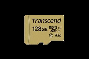 Карта памяти Transcend 128GB UHS-I U3 microSD with Adapter, MLC TS128GUSD500S