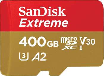 Карта памяти SanDisk microSDXC 400Gb Class10 SDSQXA1-400G-GN6MA Extreme + adapter
