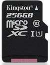 Карта памяти Kingston Флеш карта microSDXC 256Gb Class10 SDCS/256GB Canvas Select + adapter