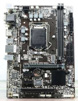 Материнская плата Gigabyte GA-B150M-HD3 Soc-1151 Intel B150 2xDDR4 mATX AC`97 8ch GbLAN+VGA+DVI+HDMI УЦЕНКА