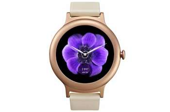 Умные часы, браслет LG Смарт-часы  Watch Style W270 1.2" P-OLED розовое золото
