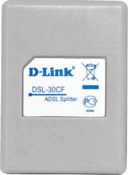 Модем D-Link Сплиттер DialUp DSL-30CF/RS RJ-11 Annex A/L/M внешний белый