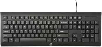 HP Клавиатура  K1500 черный USB