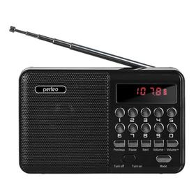 Радиоприемник Perfeo цифровой PALM FM+ 87.5-108МГц/ MP3/ питание USB или 18650/ черный  [PF_A4870]