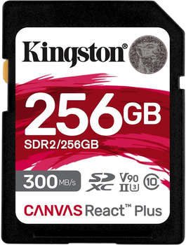 Карта памяти Kingston Флеш карта SDXC 256GB SDR2/256GB Canvas React Plus w/o adapter