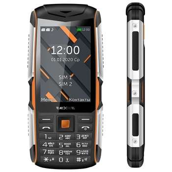 Смартфон TEXET TM-D426 мобильный телефон цвет черный-оранжевый