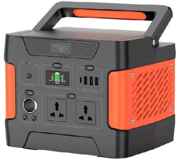 Аксессуар для планшета Itel Мобильный аккумулятор Solar Generator 600 150000mAh 5A черный/оранжевый