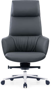 Кресло, стул CACTUS Кресло руководителя CS-LBK-MILANO кожа с подголов. крестов. алюминий