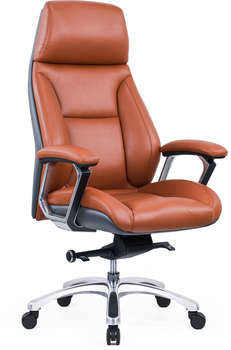 Кресло, стул CACTUS Кресло руководителя CS-LBR-NEVADA кожа крестов. алюминий