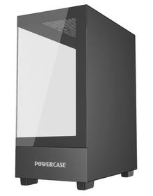 Корпус Powercase Vision Micro M, Tempered Glass, чёрный, mATX