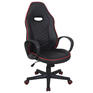 Игровое кресло BRABIX Кресло компьютерное "Flame GM-004", экокожа, черное/красное, 532499