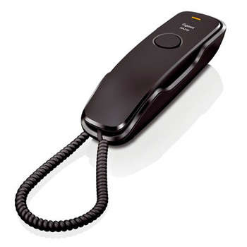 Офисная телефония GIGASET Телефон DA210, набор на трубке, быстрый набор 10 номеров, световая индикация звонка, черный, S30054S6527S301